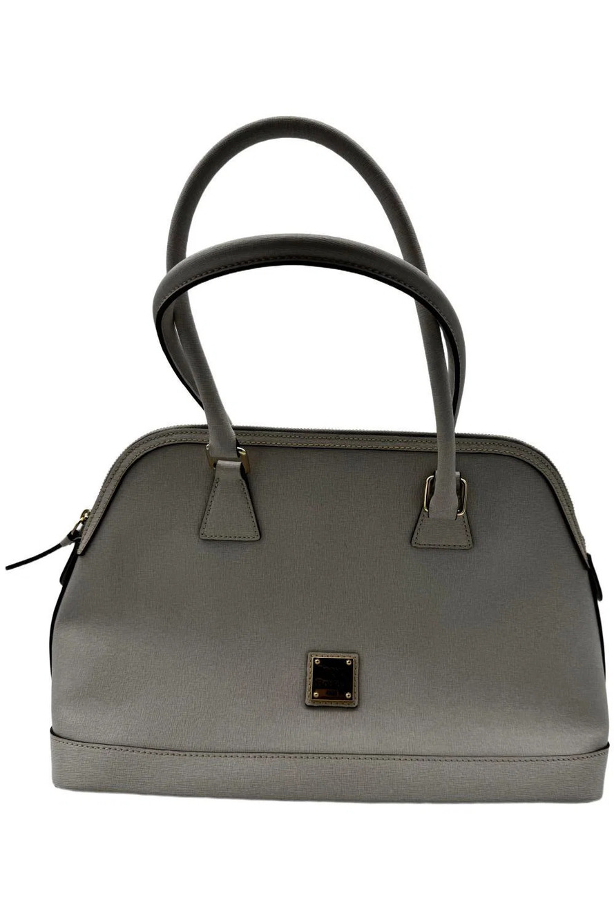 Dooney & Bourke Women's Saffiano Leather Shaina Satchel Ecru